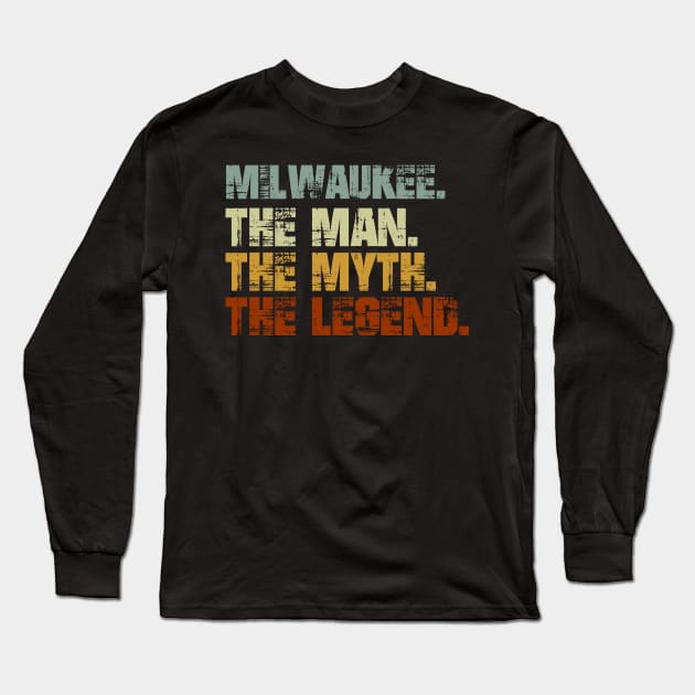 Milwaukee Long Sleeve T-Shirt by designbym